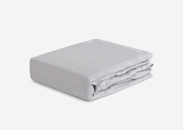 Bedgear Light Grey Hyper-Linen Performance Crib Sheet