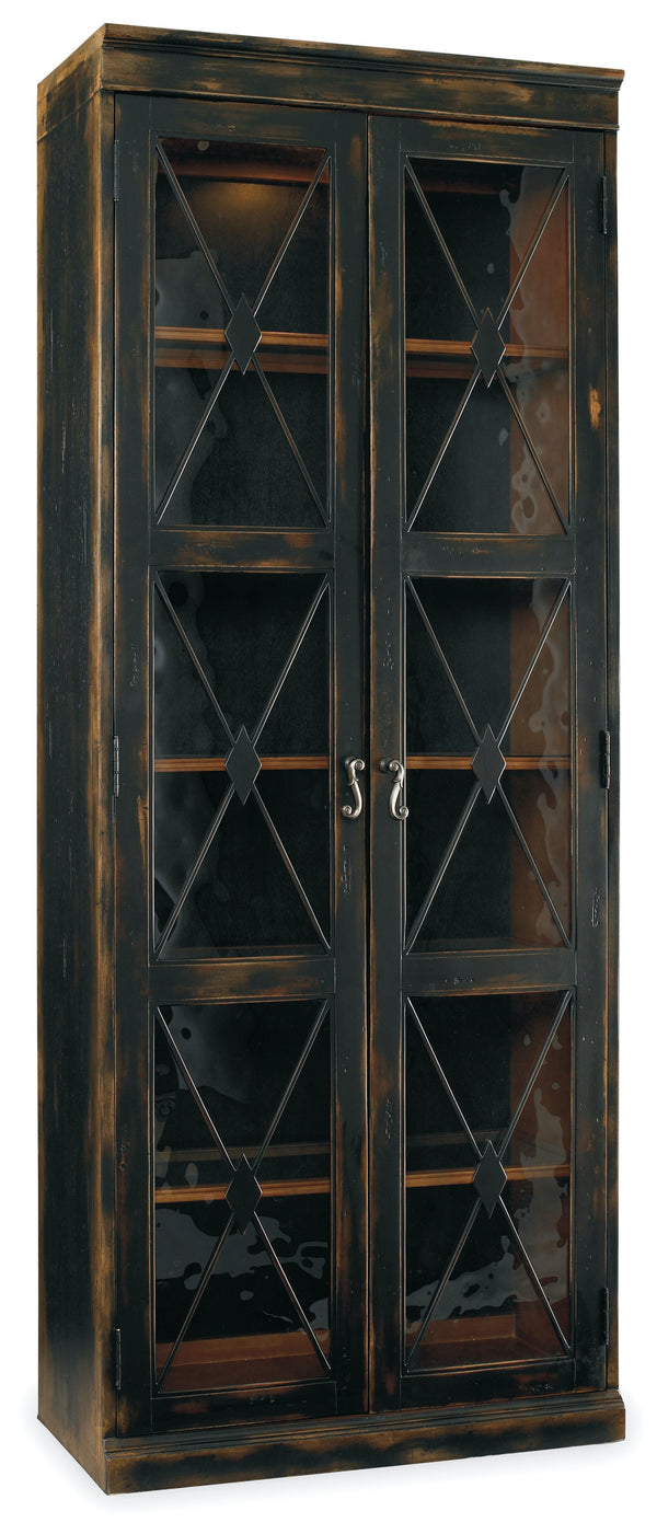 Hooker Furniture Sanctuary 2-Door Thin Display Cabinet Ebony