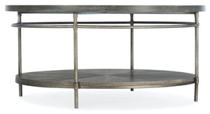 Hooker Furniture Round Golden Brown Cocktail Table