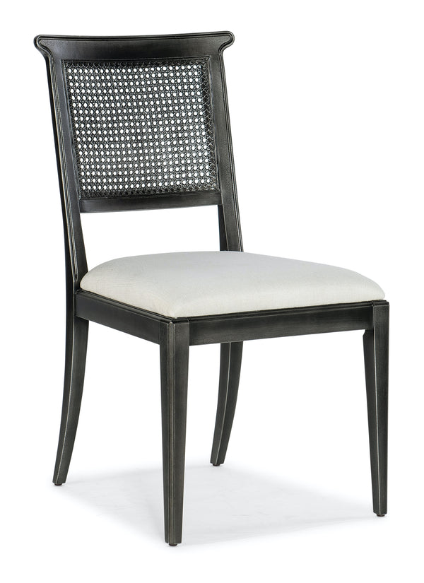 Hooker Furniture Charleston Upholstered Seat Black Side Chair