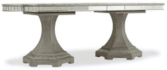 Hooker Furniture Sanctuary Rectangle Dining Table with Two 20 Inch Leaves