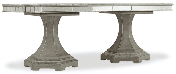 Hooker Furniture Sanctuary Rectangle Dining Table with Two 20 Inch Leaves