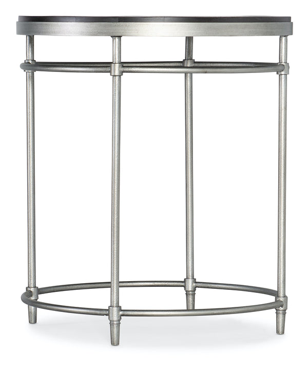 Hooker Furniture St. Armand Pewter Round End Table