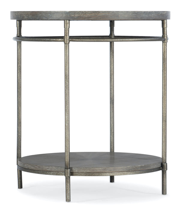 Hooker Furniture Golden Brown Textured Round End Table
