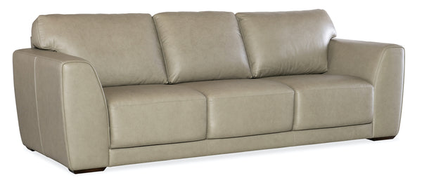 Hooker Furniture Keys Verona Sage Leather Sofa