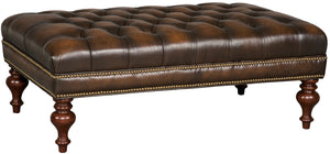 Hooker Furniture Kingley Leather Cocktail Ottoman