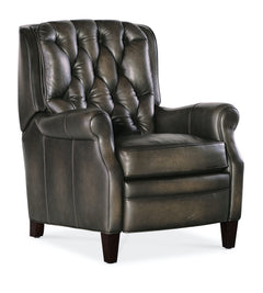 Hooker Furniture Palmer Press Back Sarzana Castle Leather Recliner Chair