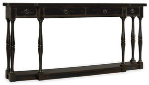 Hooker Furniture Sanctuary 4-Drawer Thin Ebony Console Table