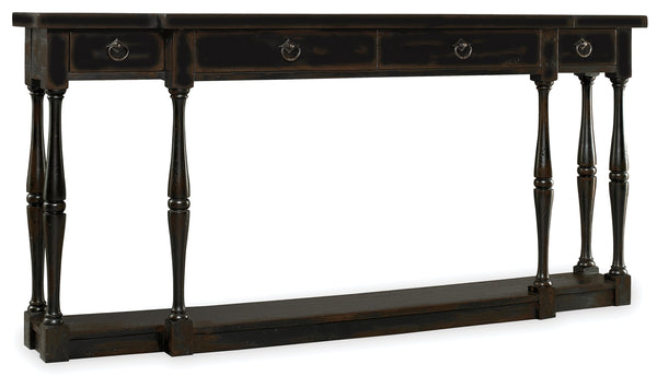 Hooker Furniture Sanctuary 4-Drawer Thin Ebony Console Table
