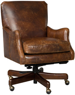 Hooker Furniture Barker Executive Swivel Tilt Leather Office Chair
