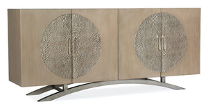Hooker Furniture Melange Nolita Champagne 4-Door TV Entertainment Console