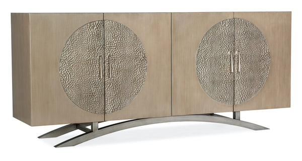 Hooker Furniture Melange Nolita Champagne 4-Door TV Entertainment Console