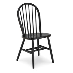 John Thomas Dining Essentials Windsor Wood Dining Chair in Black