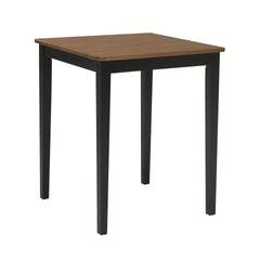 John Thomas Dining Essentials 36 Inch Square Table with 36 Inch Shaker Legs in Cherry/Black