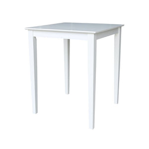 John Thomas Dining Essentials 30 Inch Square Table with 36 Inch Shaker Legs