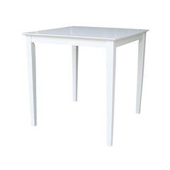 John Thomas Dining Essentials 36 Inch Square Table with 36 Inch Shaker Legs