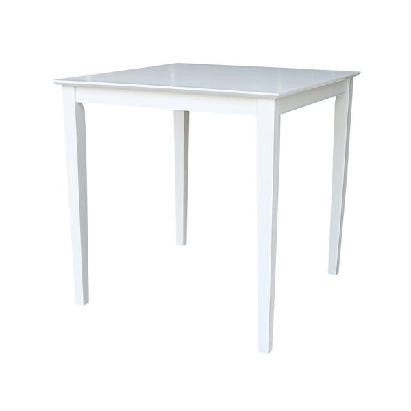 John Thomas Dining Essentials 36 Inch Square Table with 36 Inch Shaker Legs
