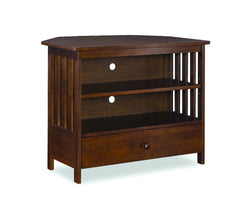 John Thomas Mission Corner TV Stand in Espresso