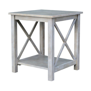 John Thomas End Table in Taupe Gray