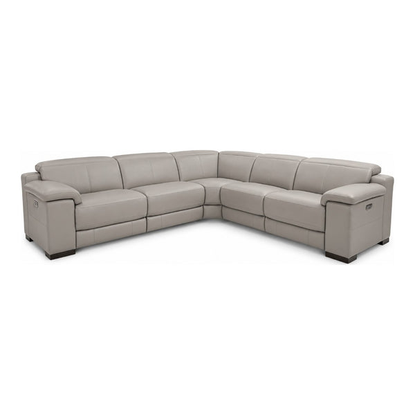 HTL International Arizona 5-Piece Power Reclining Taupe Sectional