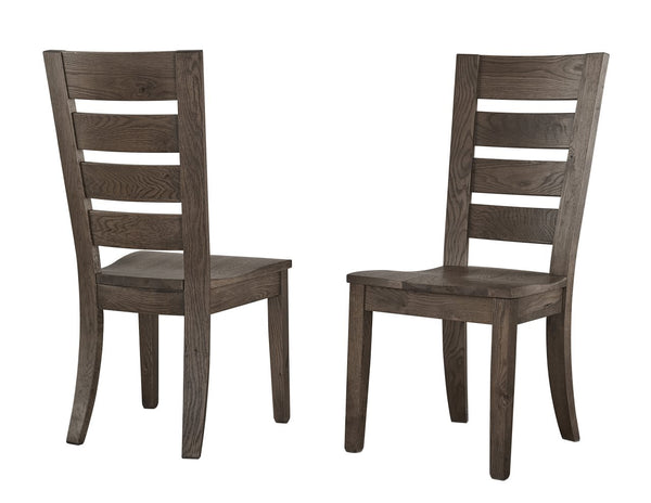 Vaughan-Bassett Dovetail Dining Aged Grey Horizontal Slat Side Dining Chair