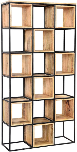 Crestview Owen Brown & Black Etagere