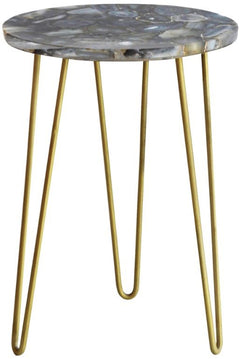 Crestview Bengal Manor Blue/Gold Table