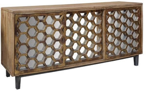 Crestview Bengal Manor Brown Sideboard Cabinet