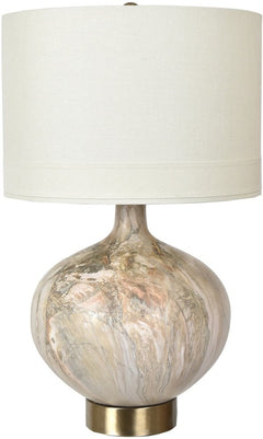 Crestview Sumner Beige/Gold/White Table Lamp