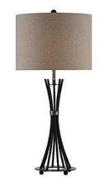 Crestview Beige/Black Table Lamp