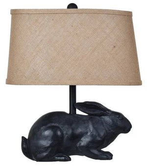Crestview Rabbit Black Table Lamp