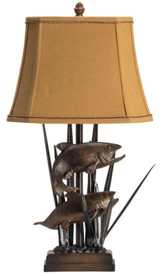 Crestview Upstream Bronze Table Lamp