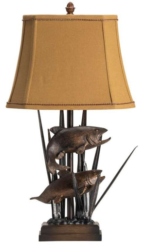 Crestview Upstream Bronze Table Lamp