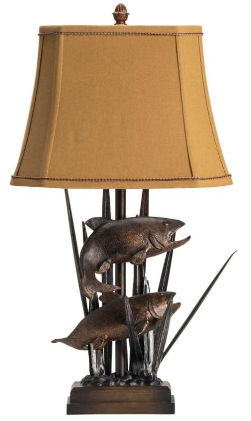 Crestview Upstream Bronze Table Lamp