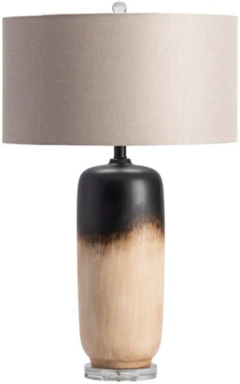 Crestview Latina Beige/Black/Light Brown Table Lamp