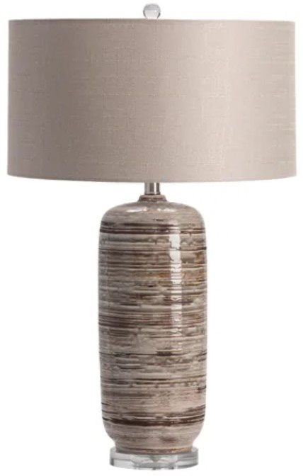 Crestview Ashlar Gray Table Lamp