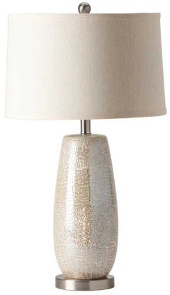Crestview Melrose Textured Silver Table Lamp