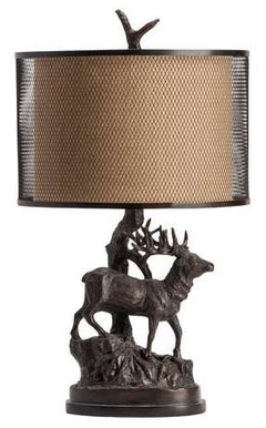 Crestview Hunters Walk Hand Finished Bronze Table Lamp