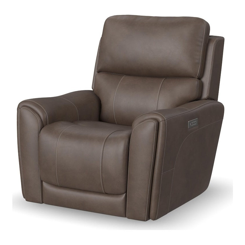 Flexsteel Carter Cappuccino Power Recliner with Power Headrest & Lumbar