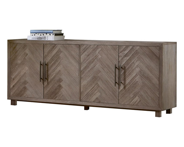 Martin Furniture Palisades 80 Inch 4-Door Entertainment TV Stand