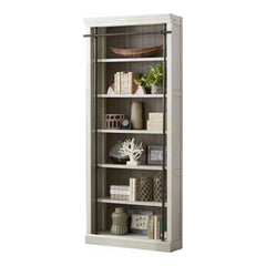 Martin Furniture Toulouse Rustic White 94 Inch Tall Bookcase