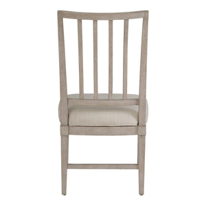 Universal Coalesce Asbury Oyster Upholstered Dining Side Chair in Rolling Fog