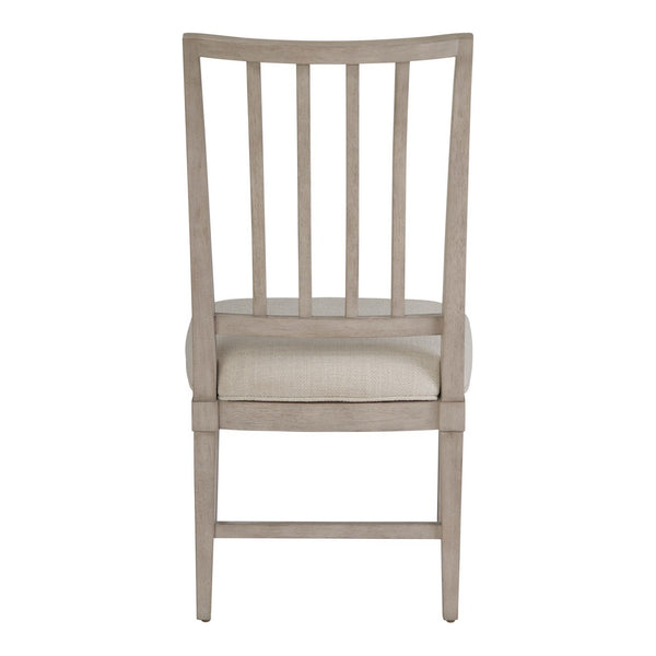 Universal Coalesce Asbury Oyster Upholstered Dining Side Chair in Rolling Fog