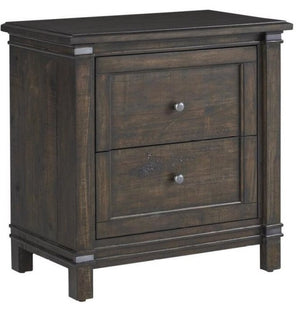American Woodcrafters Farmwood Whiskey Barrell 2-Drawer Nightstand