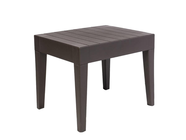 Rainbow Outdoor Alaska End Table in Brown Wood