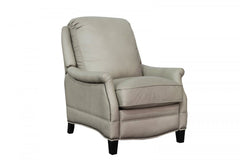 Barcalounger Shoreham Cream Ashebrooke Leather High/Low-Leg Recliner Chair