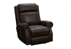 Barcalounger Ashford Walnut Blair Big & Tall Power Leather Recliner