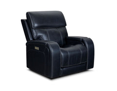 Barcalounger Rainer Ocean Glenwood Leather Recliner