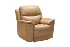 Barcalounger Elliott Taupe Kaden Leather Recliner