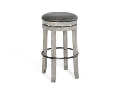 Sunny Designs Alpine Grey 30 Inch Swivel Stool with Cushioned Seat